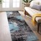 World Rug Gallery Contemporary Abstract Splash Non Shedding Soft Area Rug 2' x 7' Blue 391BLUE2x7 - alternate 1